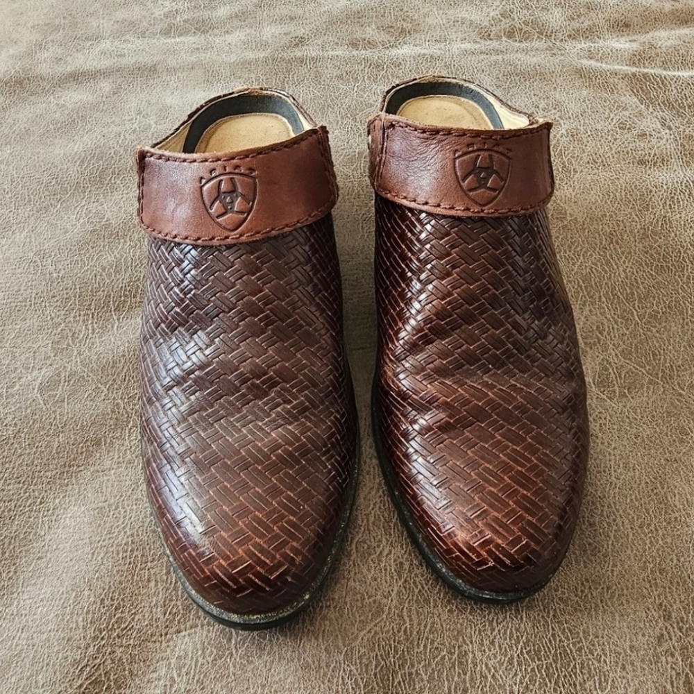 Ariat Weaved Leather Mule Slide - Picture 3 of 9